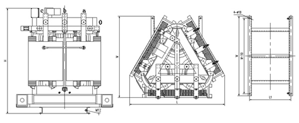 环氧树脂浇注立体卷铁心三相干式配电变压器3 环氧树脂浇注立体卷铁心三相干式配电变压器3